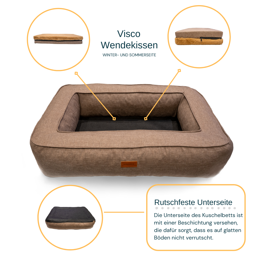 Orthopädisches Visco-Kissen – Wendbar mit Sommer- und Winterseite für optimalen Komfort